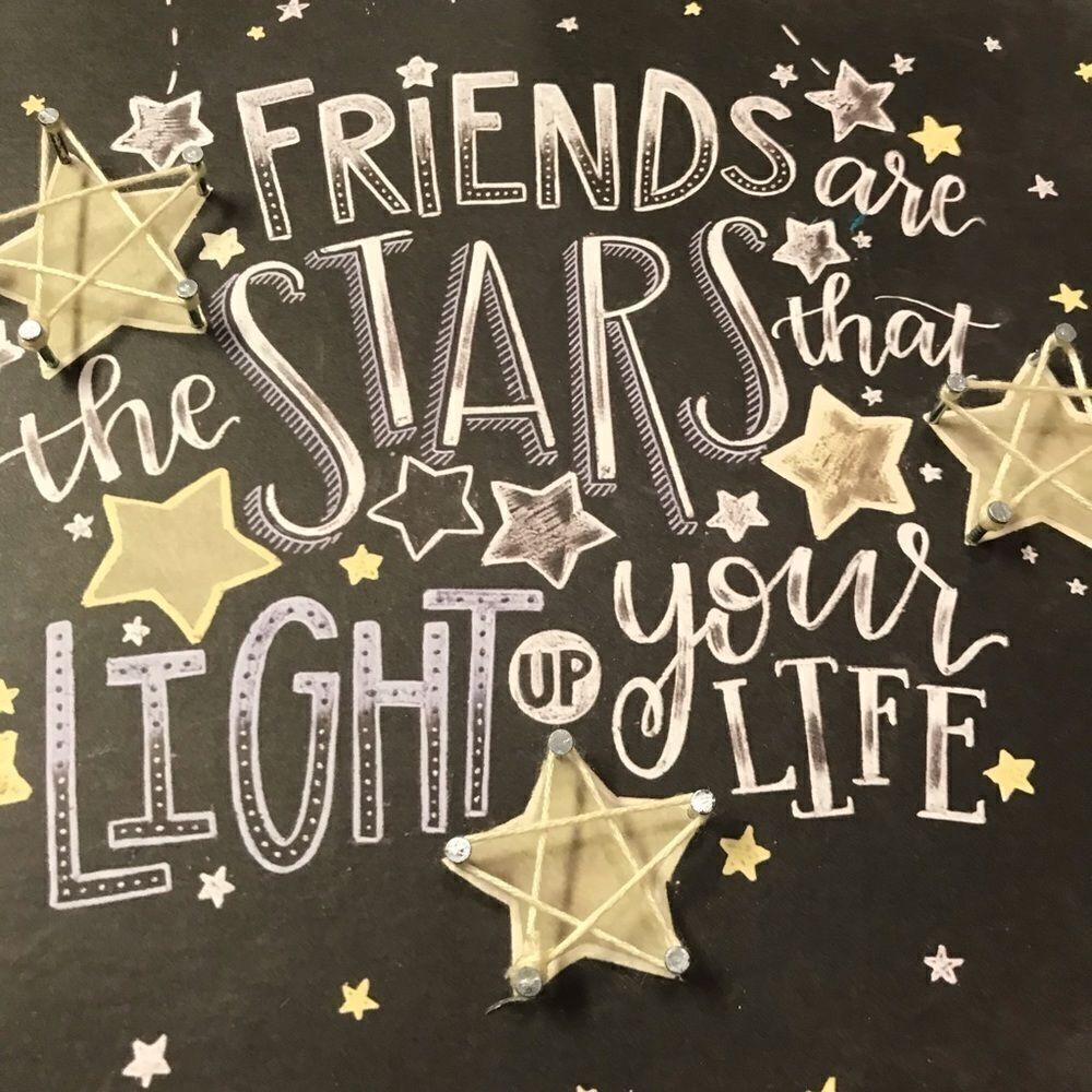Friends Motivational Sign Box Shelf Sitter Primitives by Kathy NWT
